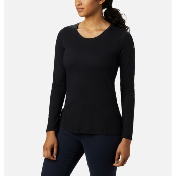 Columbia Solar Shield Long Sleeve, Sudaderas Negros Para Mujer | 751092-VWJ